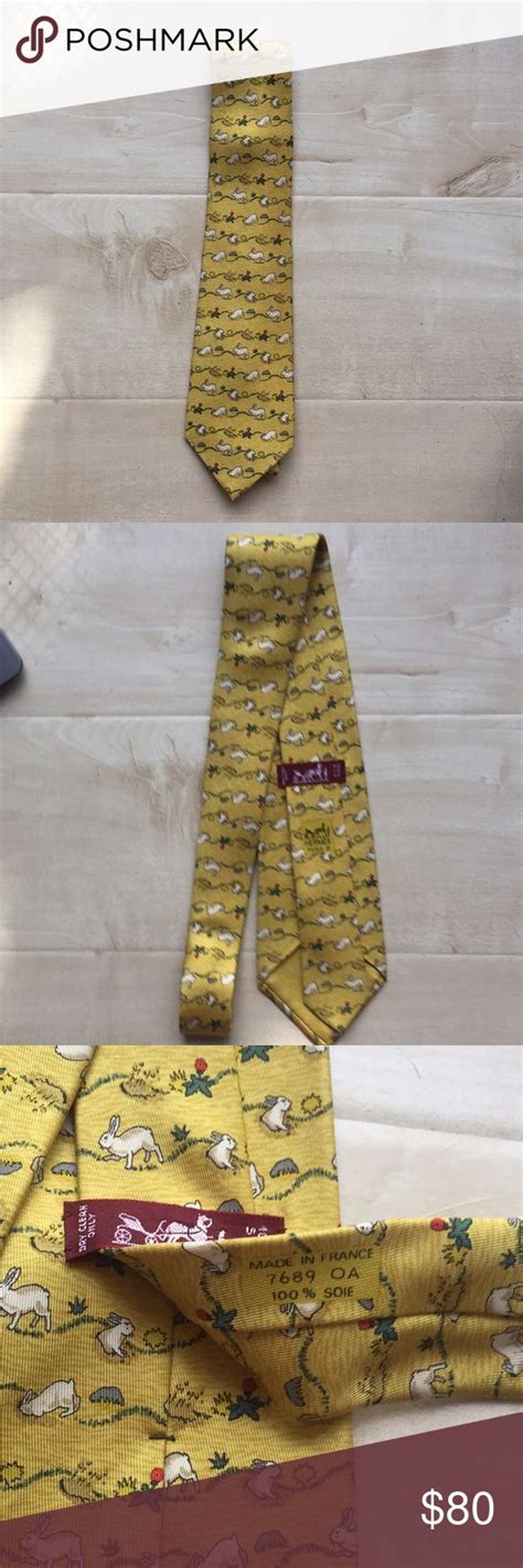 hermes tie rabbit